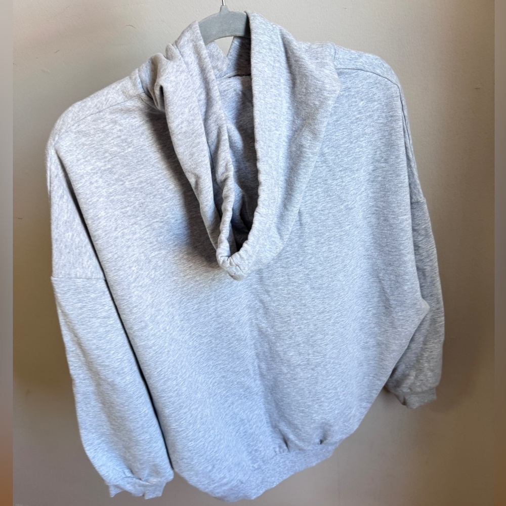 ARMANI EXCHANGE Gray Oversized Sweat Hoodie - Picture 5 of 9